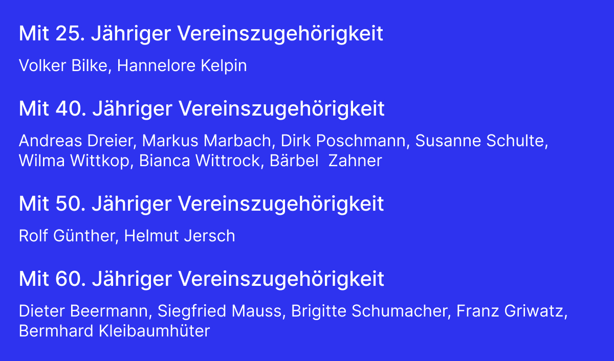Weitere Ehrenmitglieder
